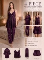 Peacock Luxury 4 Part Nightwear Set - Image 3